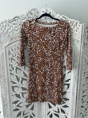 Lilly Pulitzer  Leopard Print Sophie Mini Dress Sz XXS